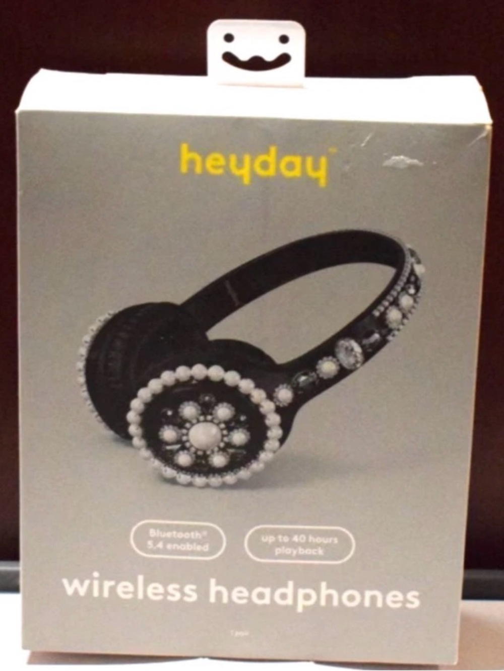 heyday Wireless Headphones - Black with Pearl Accents Bluetooth